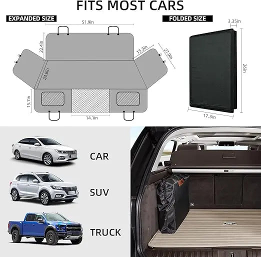 Back Seat Extender Dog Seat Cover For Cars Hammock