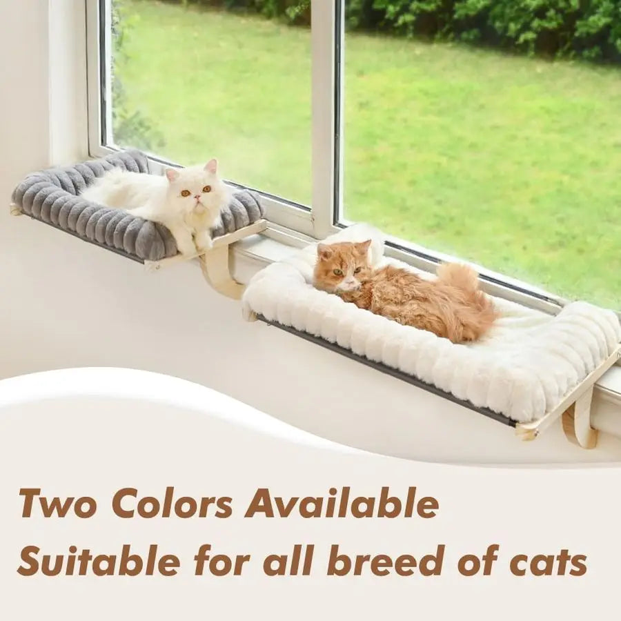 Cat Window Sill Perch With Zipper Cushioned Bed Premium Frame