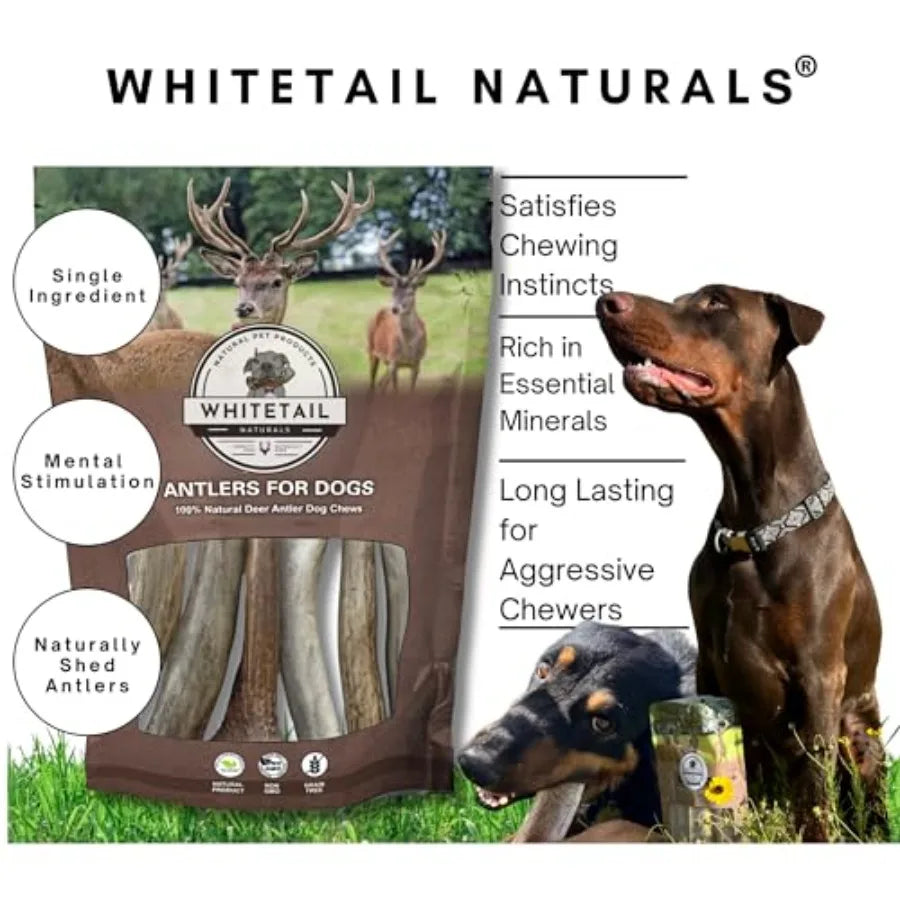 YAO HUI HUANG Deer Antler Chews 3 Packages Large Dogs