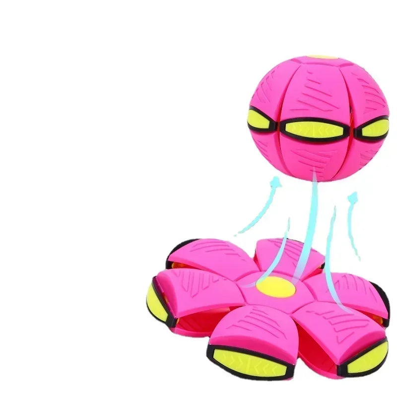 Dog Flying Saucer UFO Toy Outdoor Deformation Ball Gift