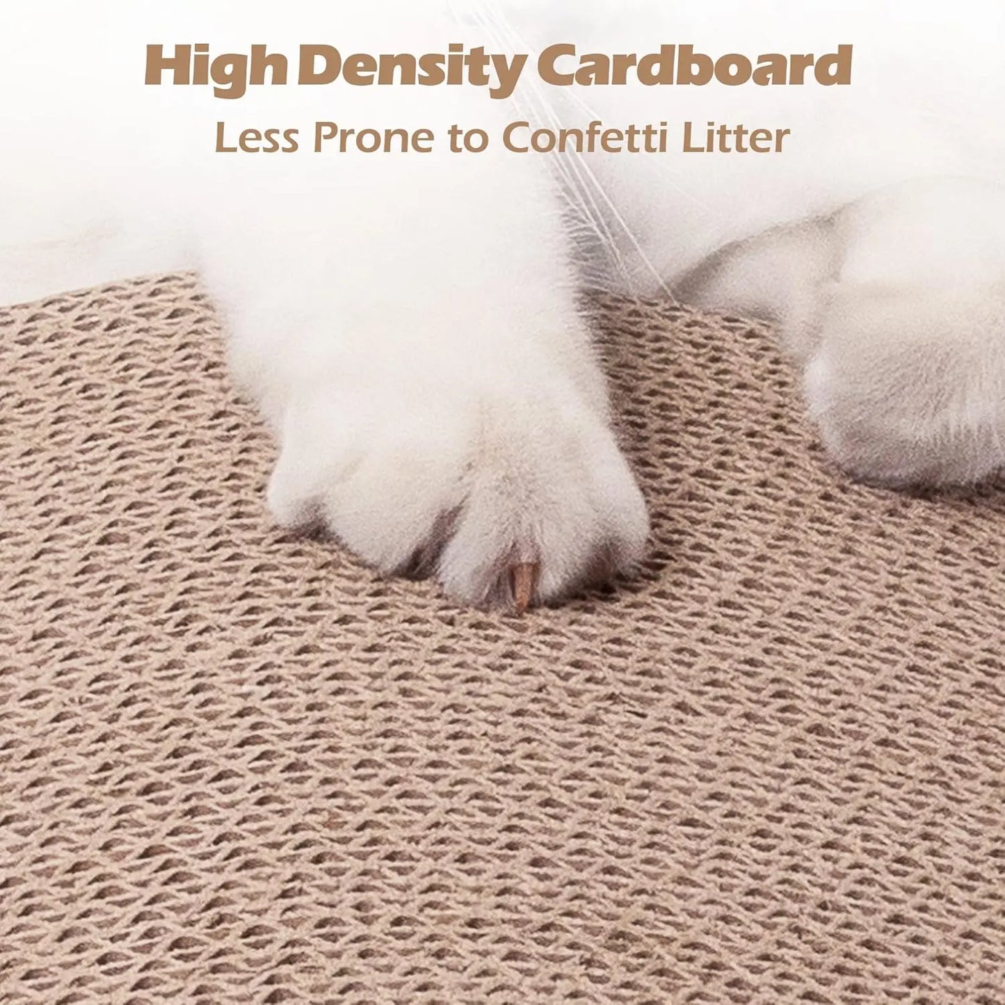 Cat Scratcher Cardboard 3 Pack Corrugated Scratching Pad Wave Shape