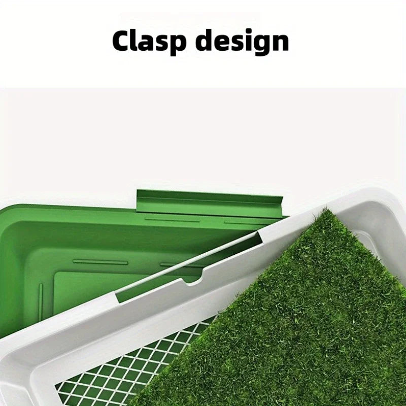 Dog training pad with artificial turf