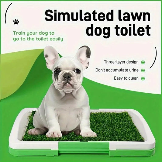 Dog training pad with artificial turf