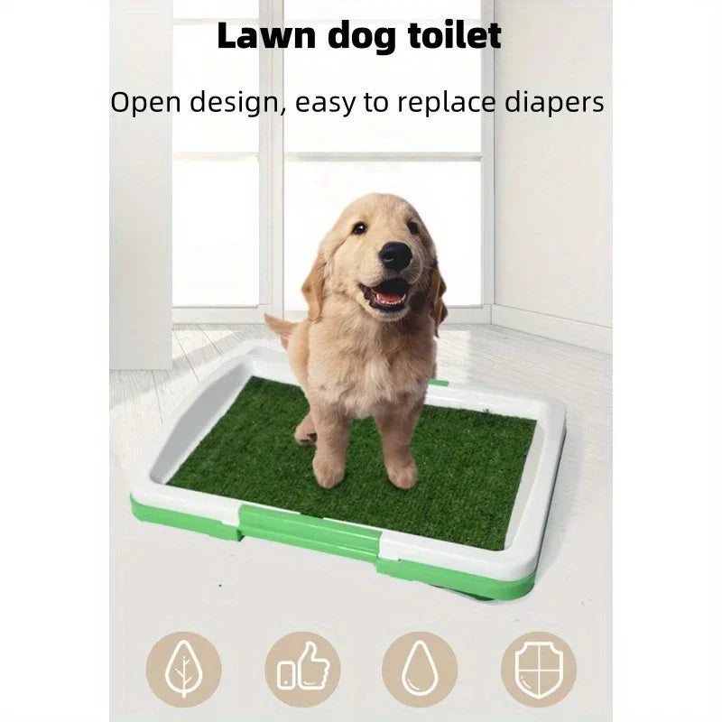 Dog training pad with artificial turf