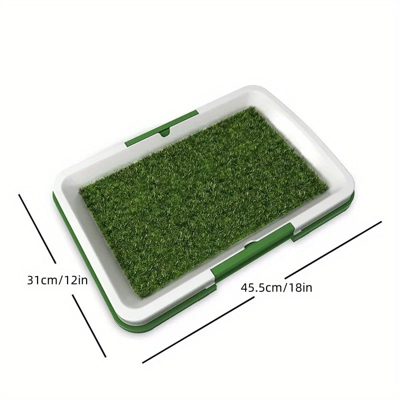 Dog training pad with artificial turf