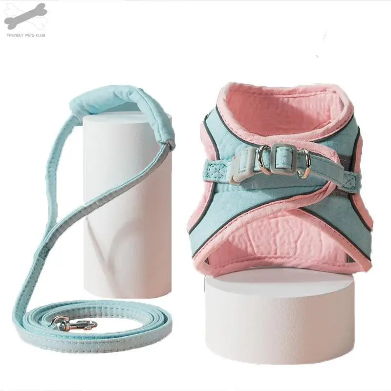NONE Night Fluorescent Reflective Vest Harness for Dogs and Cats