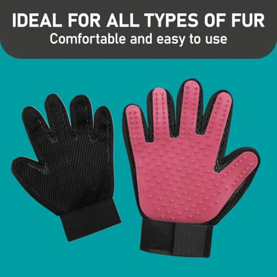 Pet Grooming Gloves for Dogs and Cats