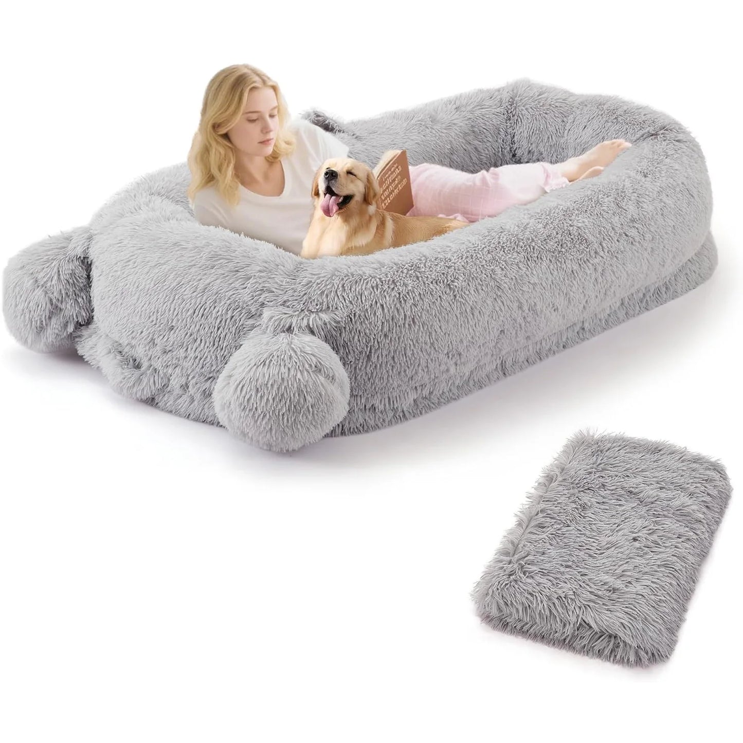 Large Human Size Dog Bed For Adults & Pets