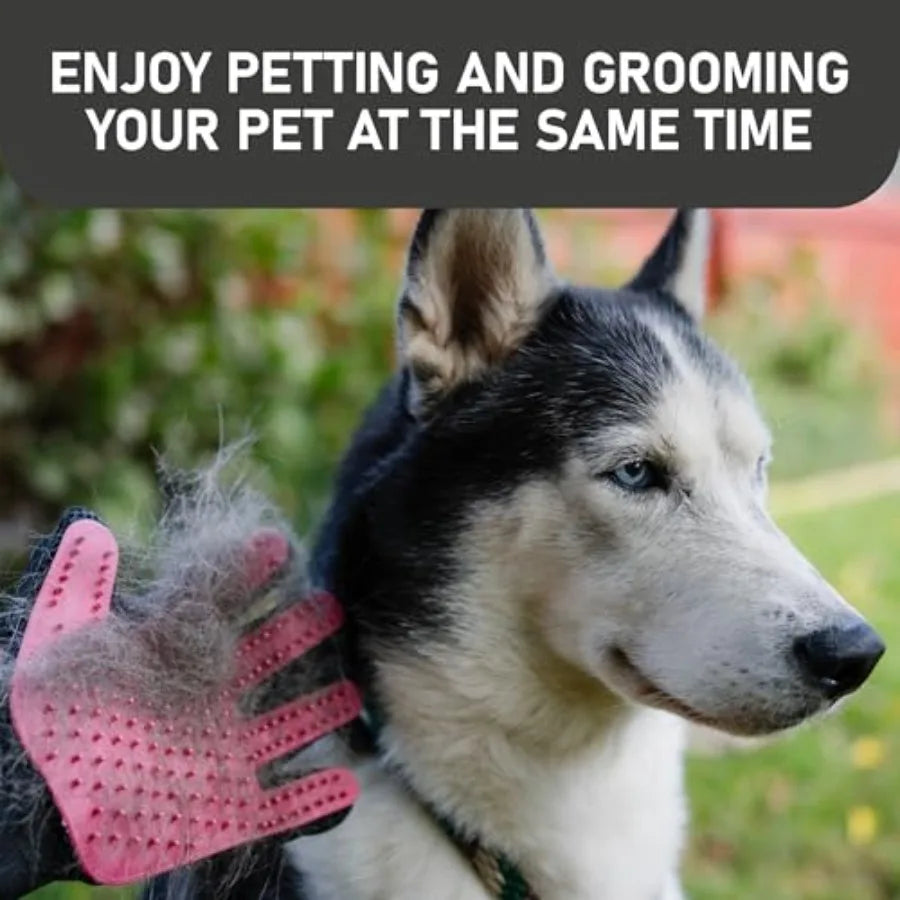 Pet Grooming Gloves for Dogs and Cats