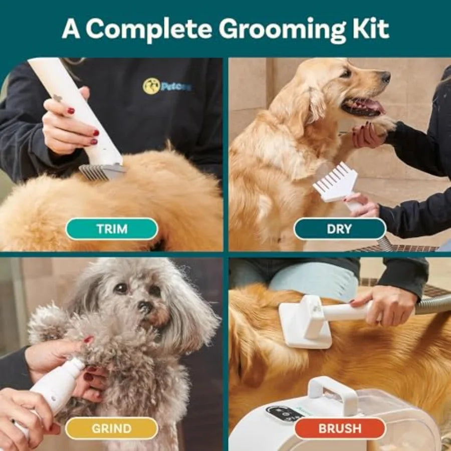Dog Grooming Kit Pet Clippers Nail Grinder