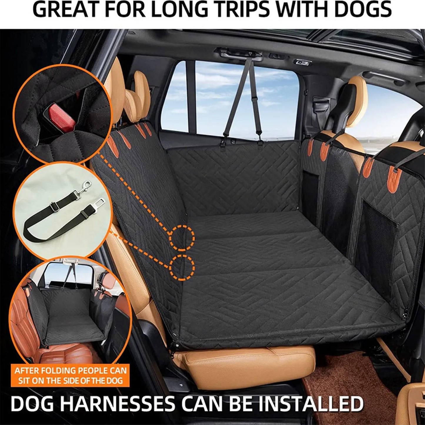 Dog Car Seat Cover 600D PVC Oxford