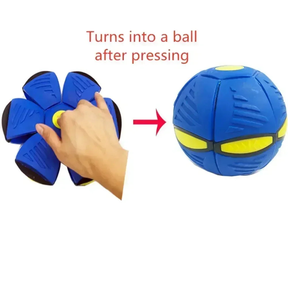 Dog Flying Saucer UFO Toy Outdoor Deformation Ball Gift