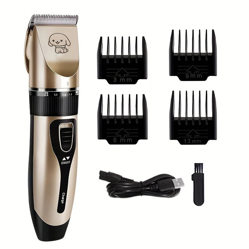 SHUYU Pet Hair Trimmer Kit Electric Clipper For Dogs Cats