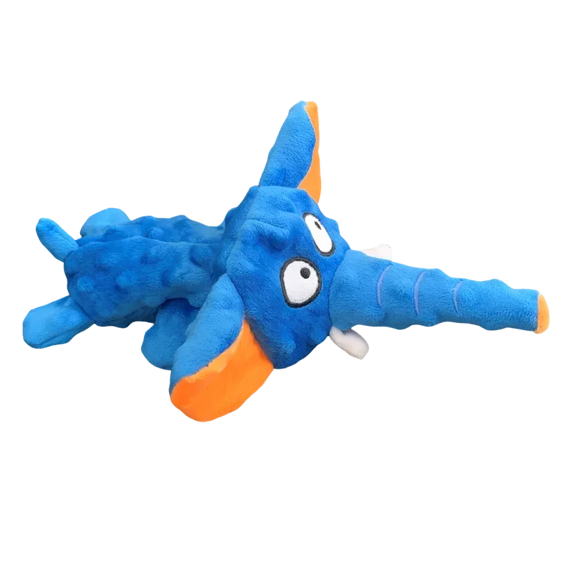 Stuffing-Free Plush Elephant Dog Toy