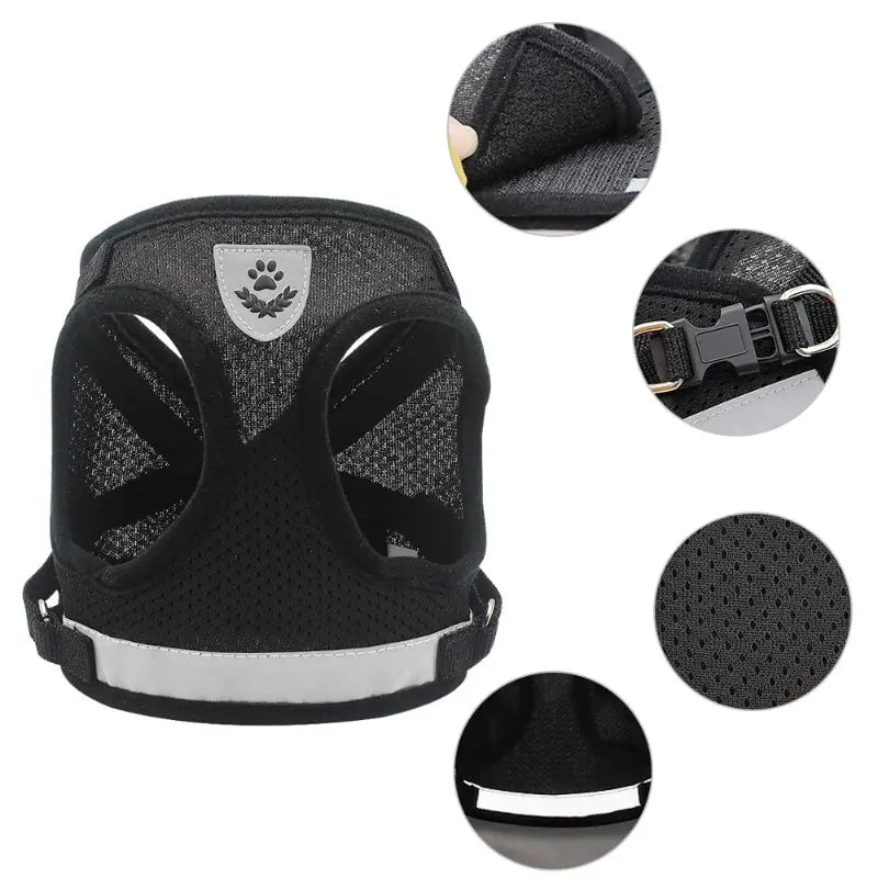 Pet Leash Undershirt Harnesses Mesh