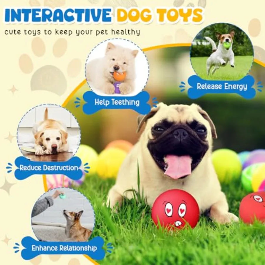 40 Pcs Bulk Dog Squeaky Toys