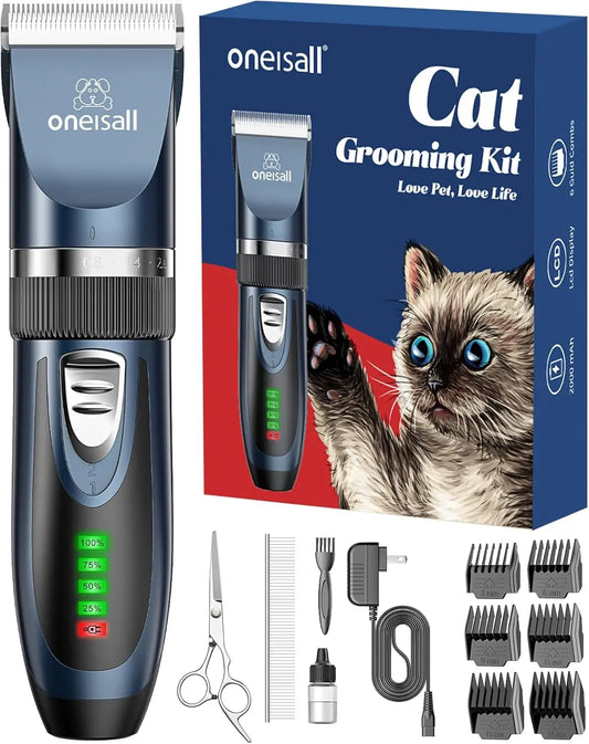Quiet Cordless Pet Clippers for Matted & Long Hair