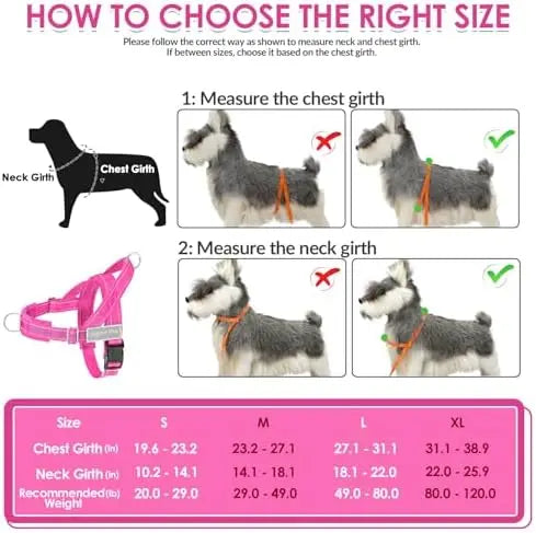 Lightweight Dog Harness for Medium Large Dogs – Reflective & Soft Design
