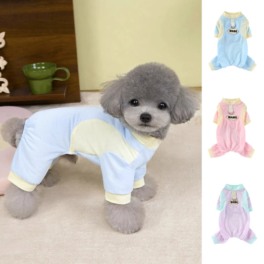 Summer Pet Cooling Dog Jumpsuit Ice Silk Breathable Quick Drying Clothes