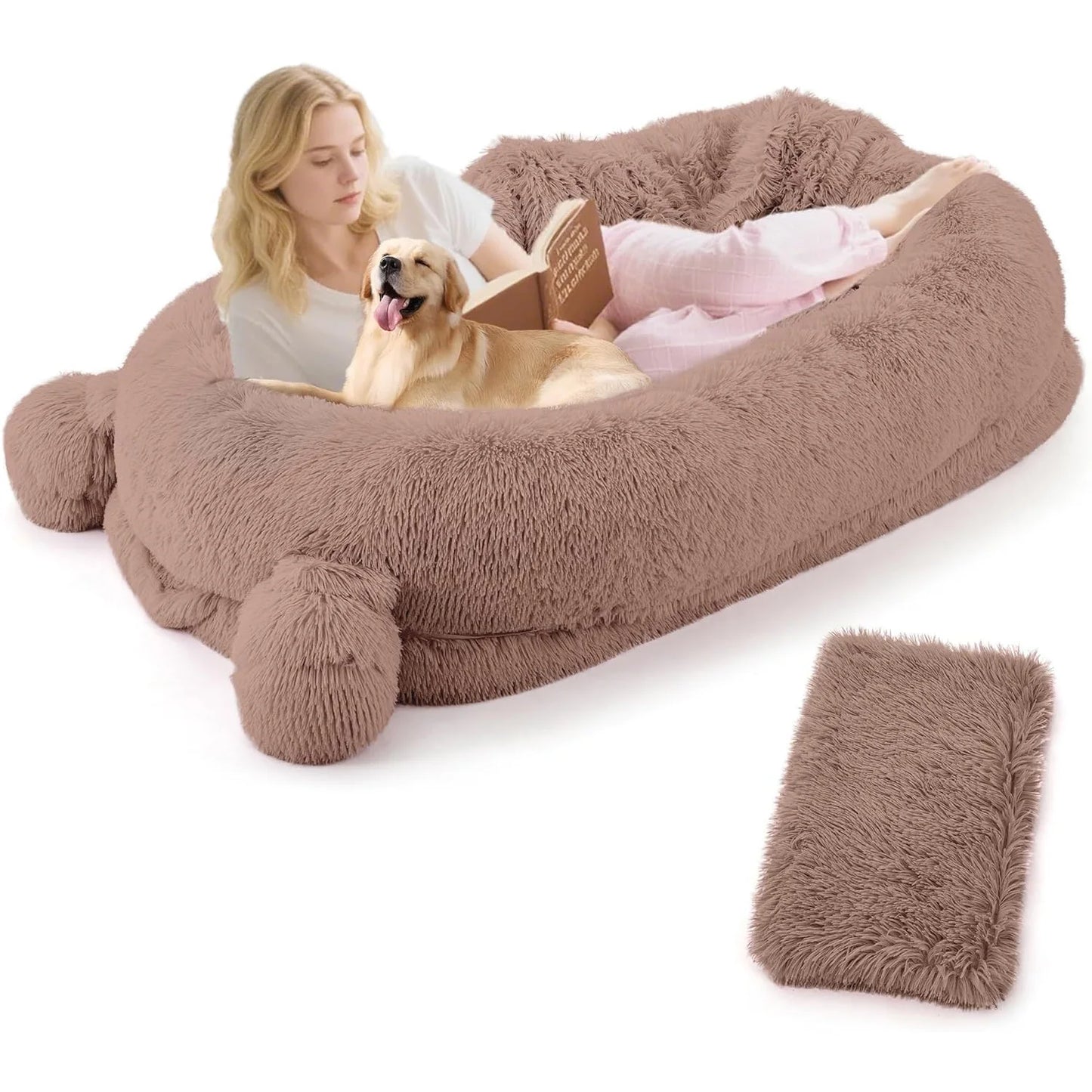 Large Human Size Dog Bed For Adults & Pets