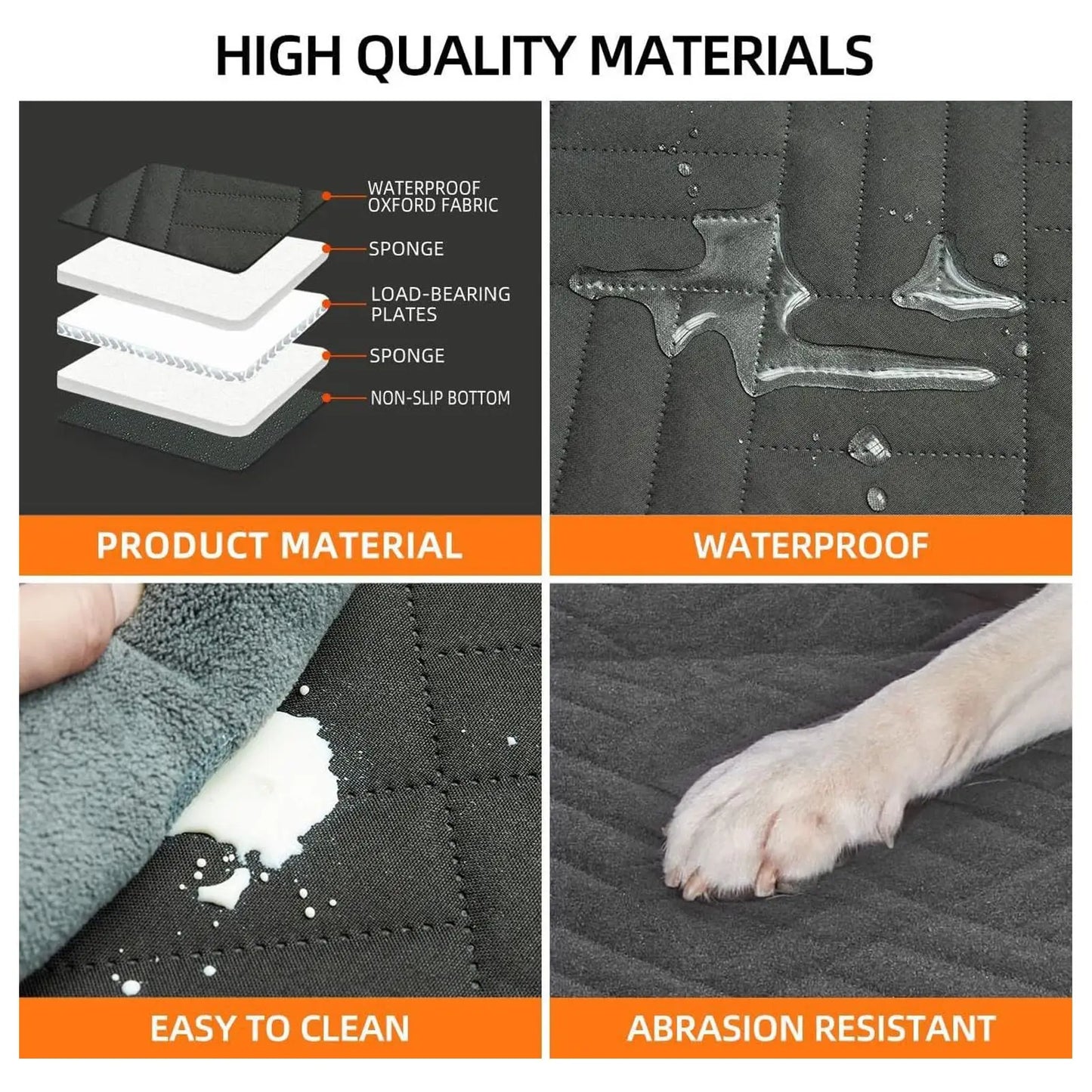 Dog Car Seat Cover 600D PVC Oxford