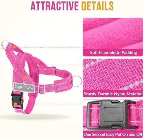 Lightweight Dog Harness for Medium Large Dogs – Reflective & Soft Design