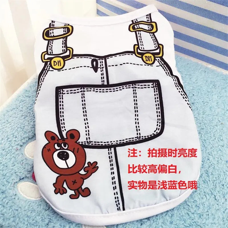 Cartoon Clothing Puppy Dogs Soft Vests