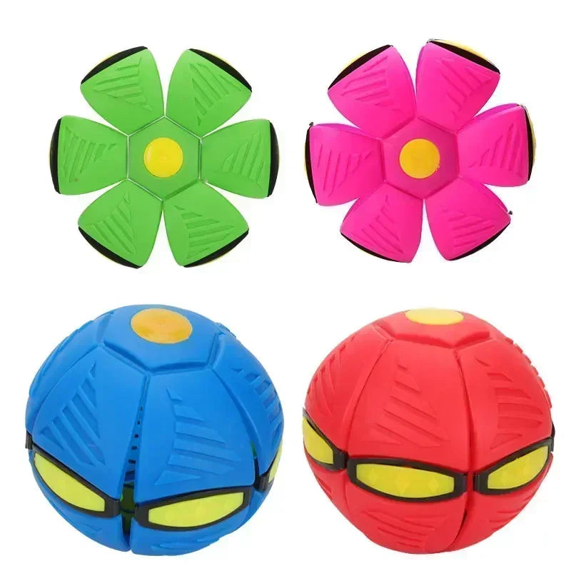 Dog Flying Saucer UFO Toy Outdoor Deformation Ball Gift