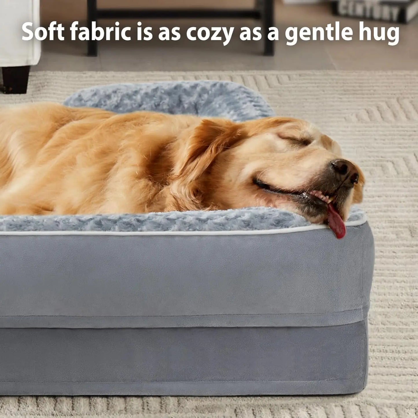Washable Orthopedic Dog Sofa Bed with Waterproof Lining