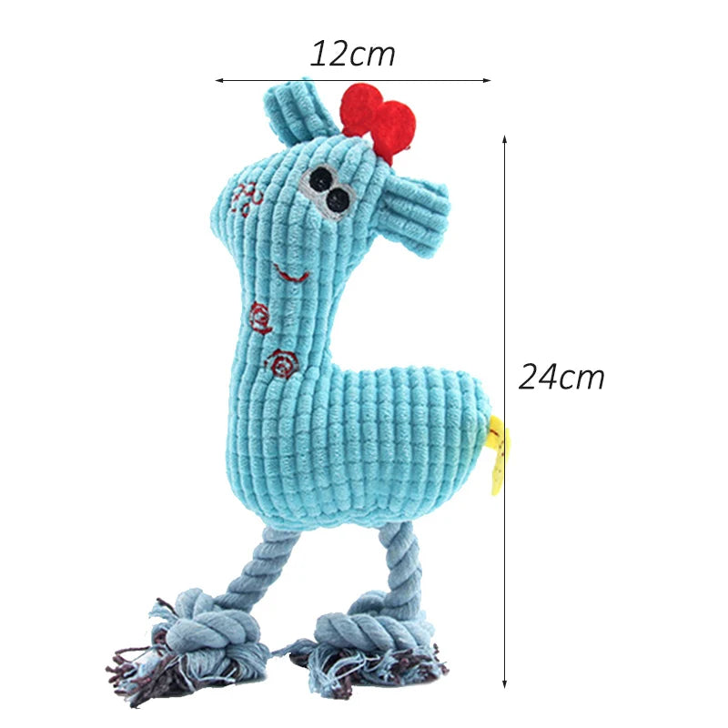 Plush Flamingo Squeaky Toy For Small Dogs Puppy Chew
