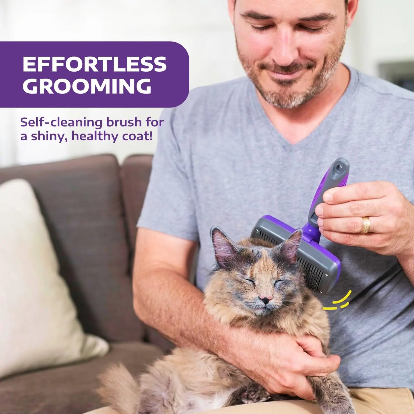 Self-Cleaning Slicker Brush