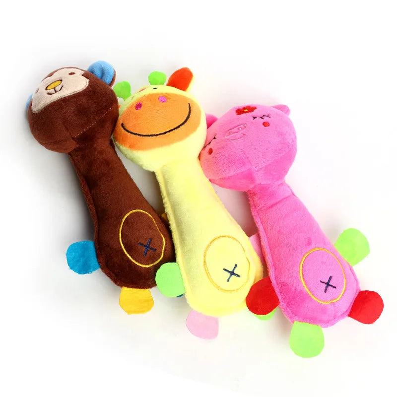 Animal Shape with Squeaky for Small Dogs