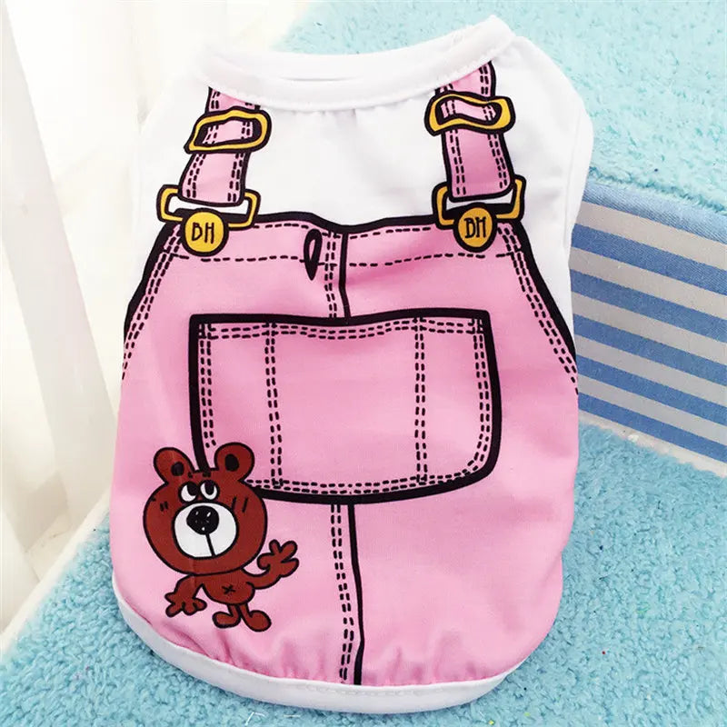 Cartoon Clothing Puppy Dogs Soft Vests