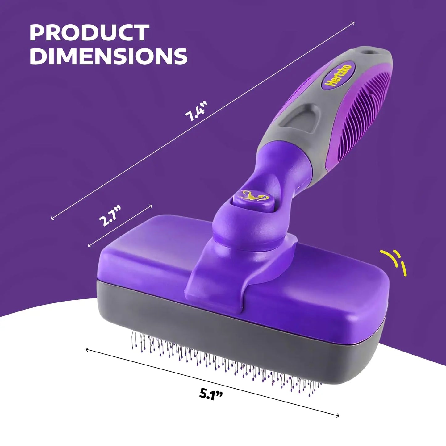 Self-Cleaning Slicker Brush