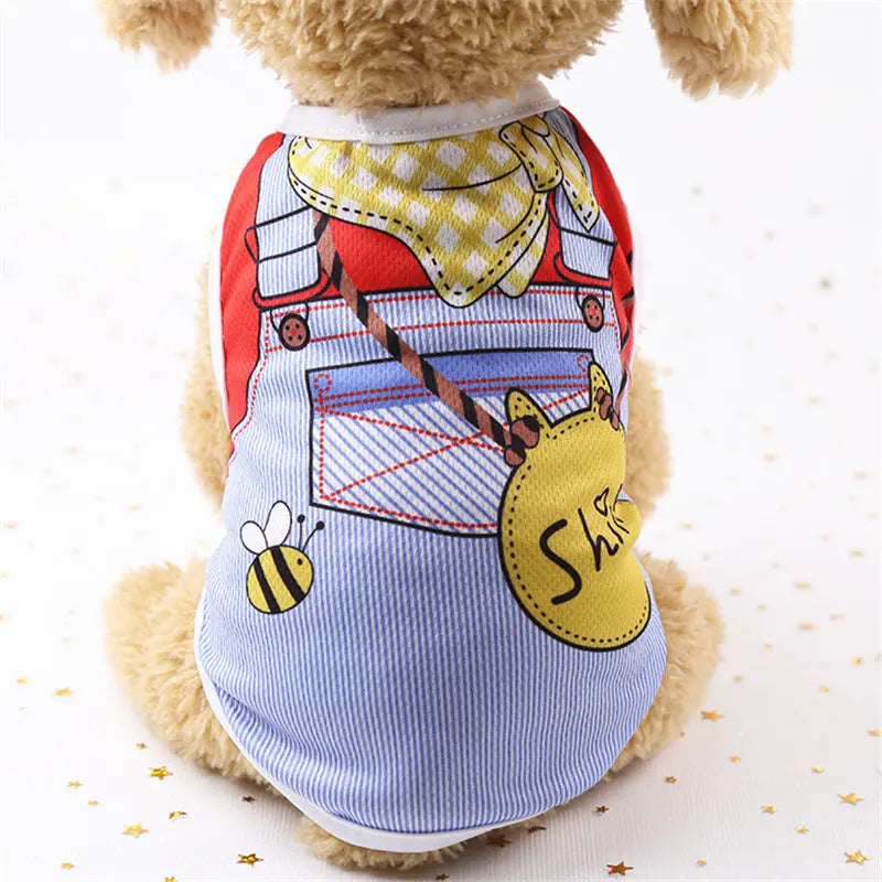 Cartoon Clothing Puppy Dogs Soft Vests