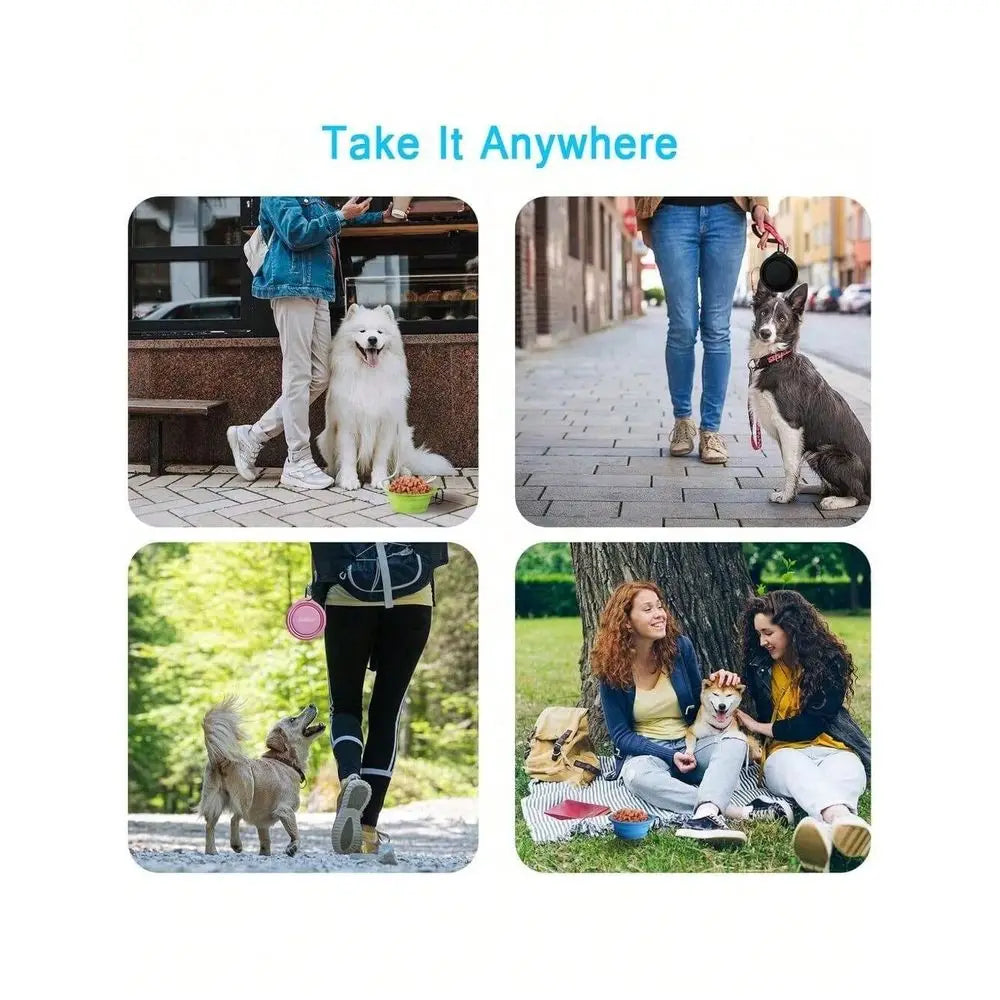 Collapsible Dog Bowl Portable Travel Foldable Dishwasher Safe