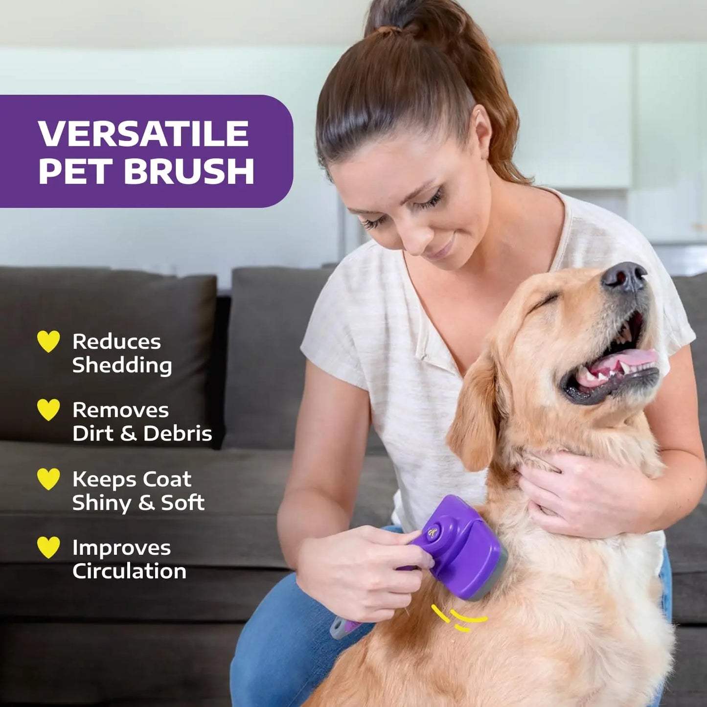 Self-Cleaning Slicker Brush