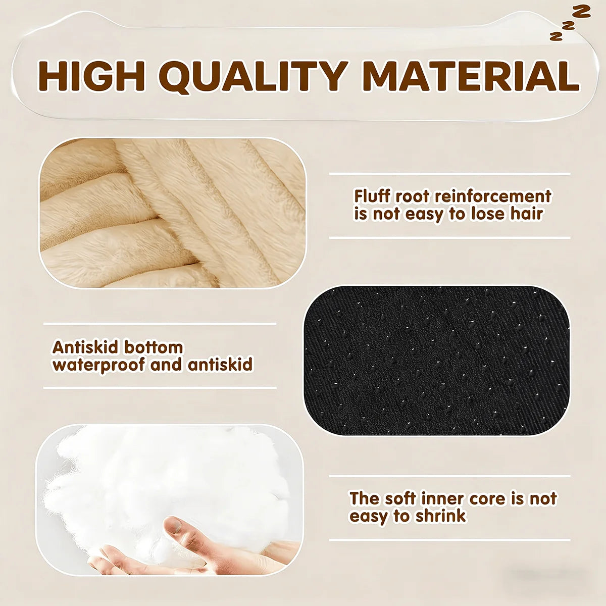 All Season Pet Bed Removable Washable for Dogs and Cats