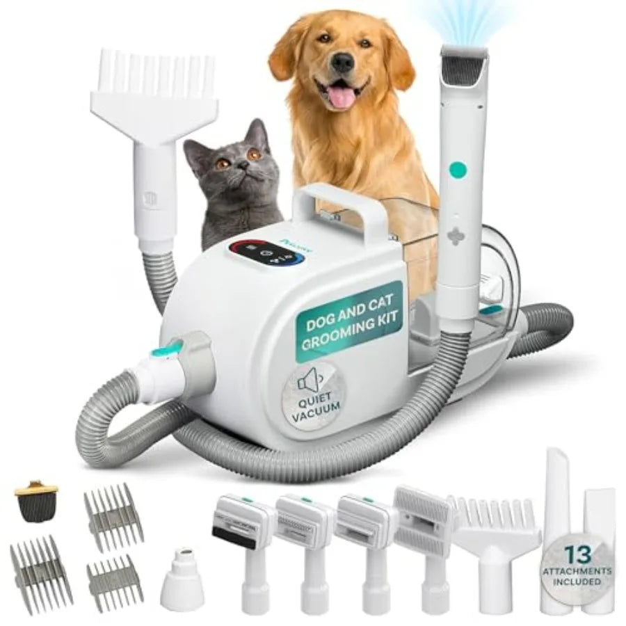 Dog Grooming Kit Pet Clippers Nail Grinder
