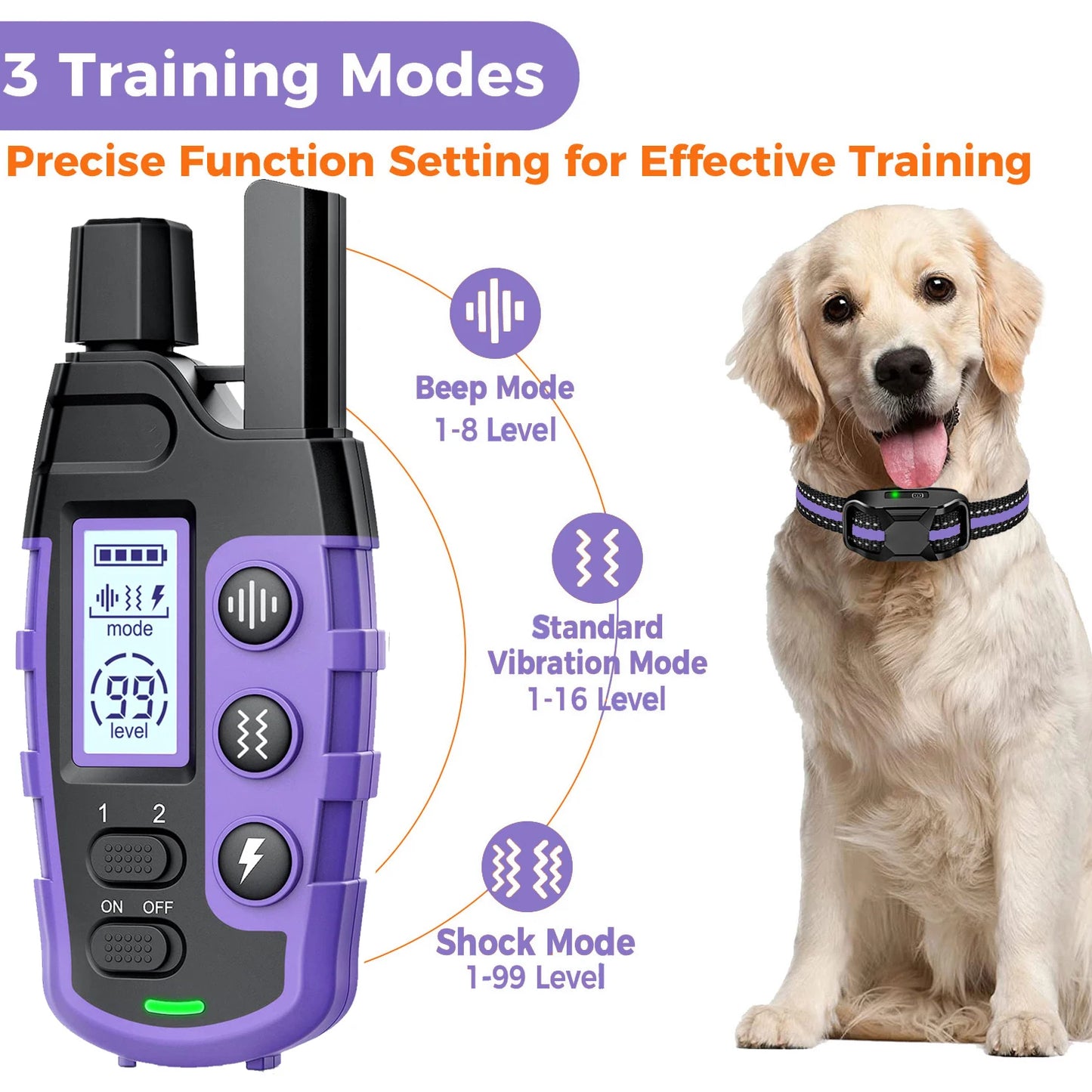 3300Ft Electric Dog Training Collar Remote Control