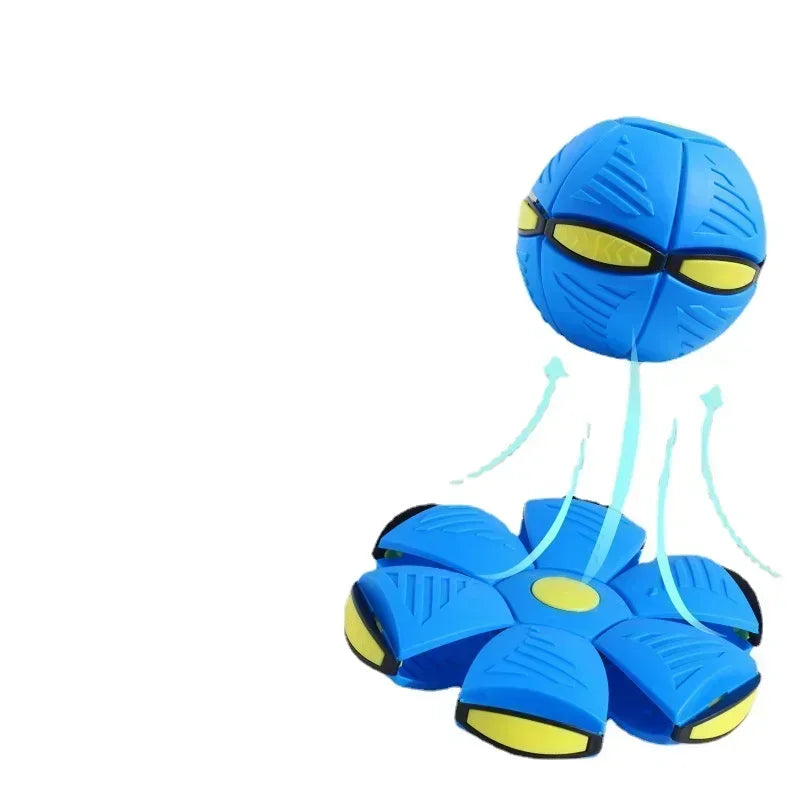 Dog Flying Saucer UFO Toy Outdoor Deformation Ball Gift