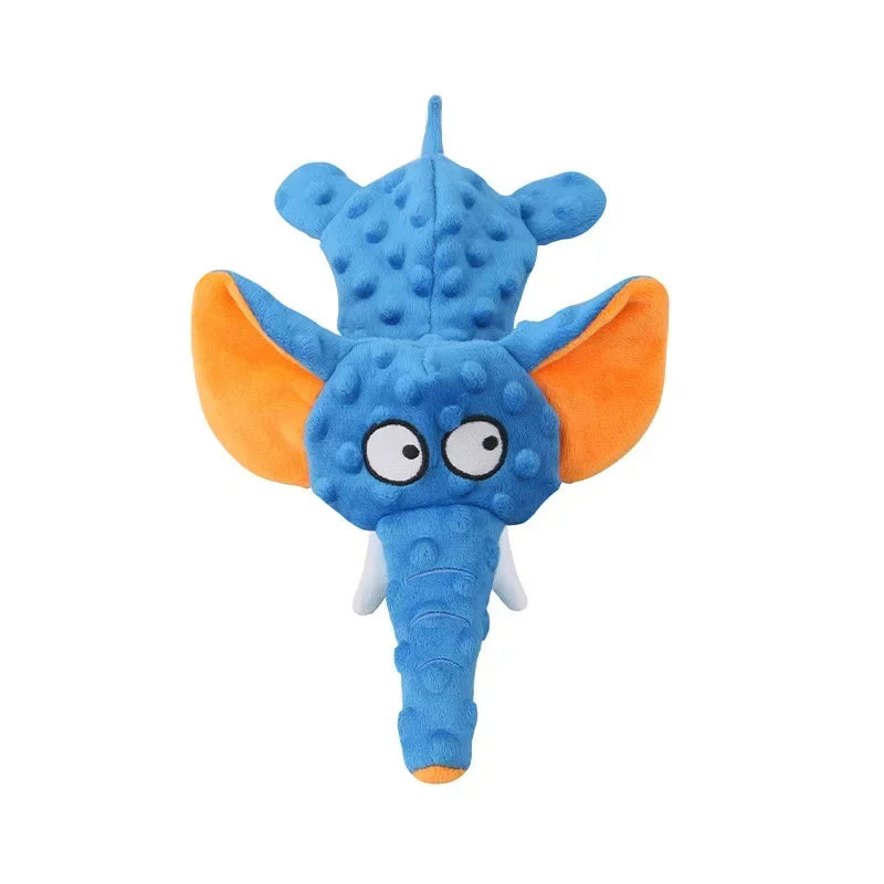 Stuffing-Free Plush Elephant Dog Toy