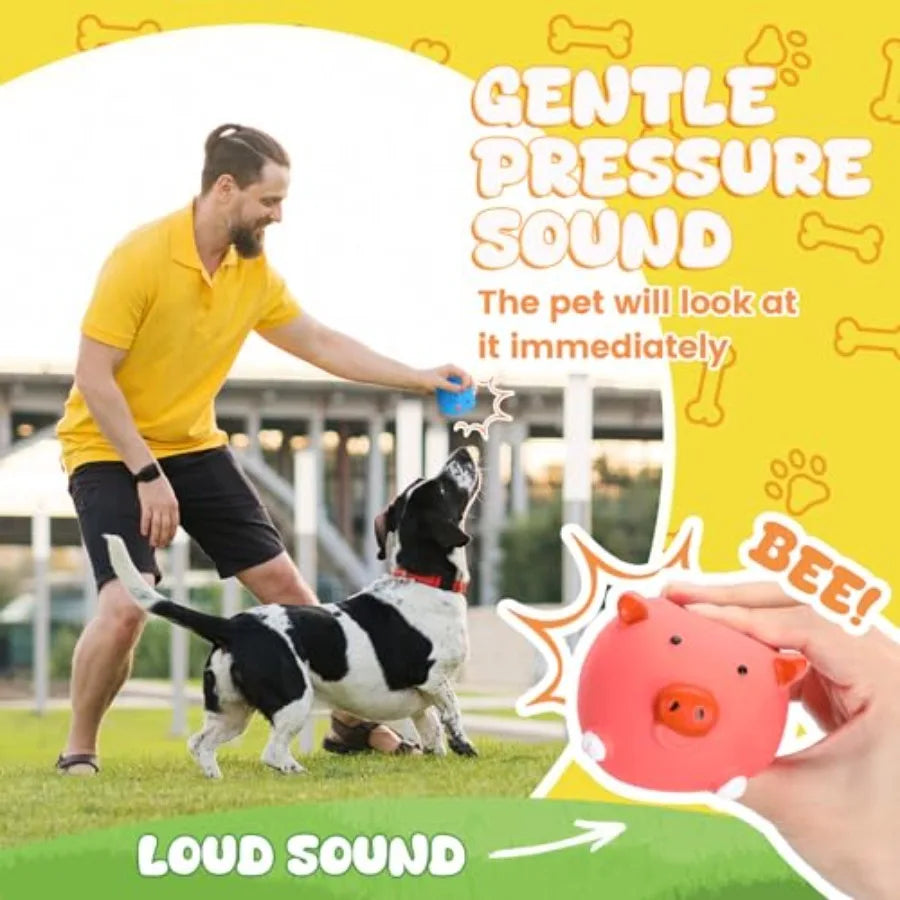 20-Pack Latex Squeaky Dog Toys – Interactive Fetch & Chew Toy Set