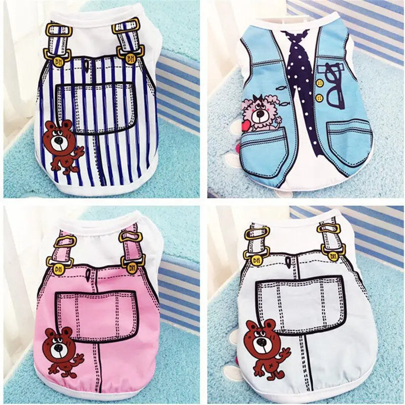 Cartoon Clothing Puppy Dogs Soft Vests