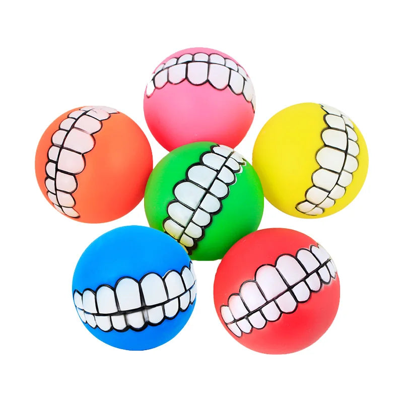 Pawstrip Durable Rubber Squeaky Dog Chew Toy For Small Dogs