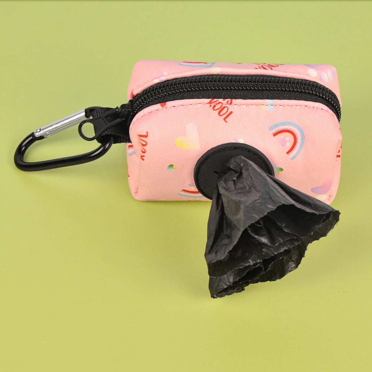 None Dog Poop Bag Holder Leash Attachment Dispenser