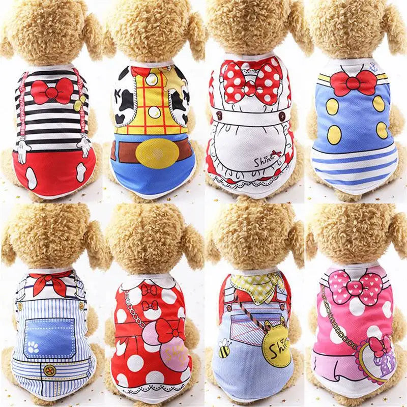 Cartoon Clothing Puppy Dogs Soft Vests