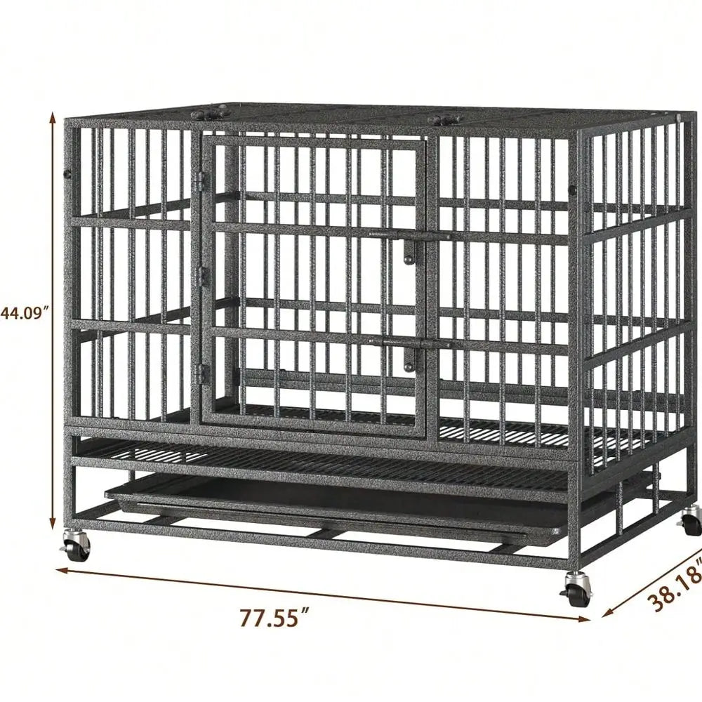 38 Heavy Duty Indestructible Dog Crate