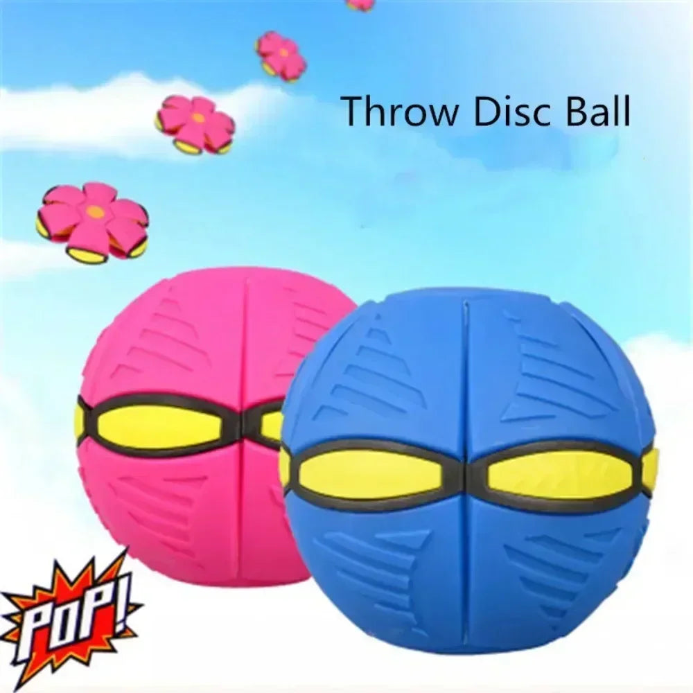 Dog Flying Saucer UFO Toy Outdoor Deformation Ball Gift
