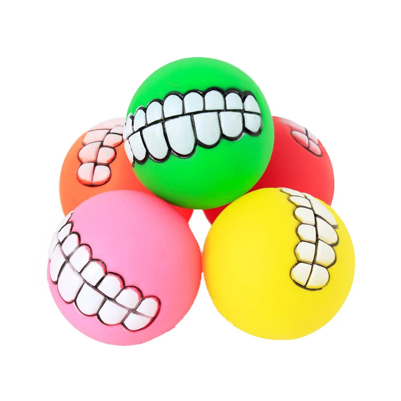Pawstrip Durable Rubber Squeaky Dog Chew Toy For Small Dogs